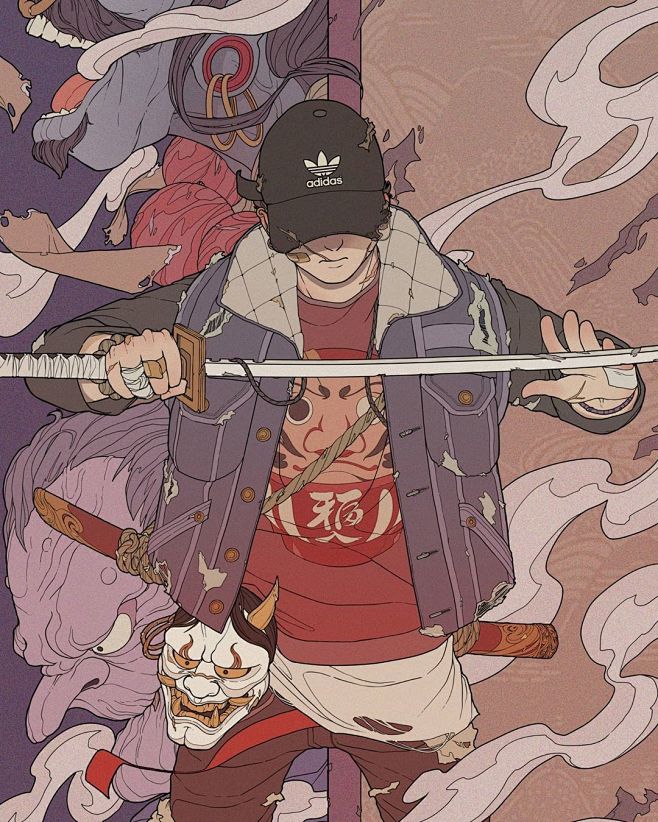 Breri​|张力十足的东方潮流武士风-...