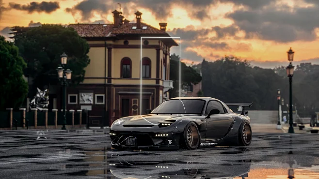 mazda Rocket Bunny rx7-花瓣网