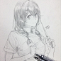 卡通人物线稿~<br/>ins：artbyshinji ​via @手帐酱 ​ ​​​​