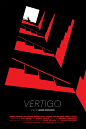 Vertigo movie poster by Malika Favre : Vertigo movie poster by Malika Favre