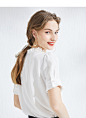 预售影儿诗篇女装2020夏季新款蕾丝雪纺衫6C50230016-tmall.com天猫
