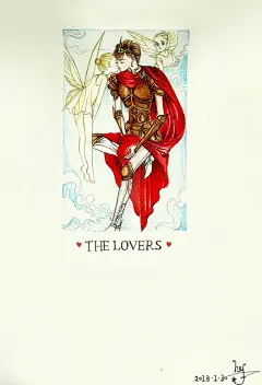 一刃滢滢  的插画 清水玲子塔罗牌