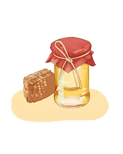 蜂蜜 手绘美食插画-餐饮美食-插画图形素材-酷图网