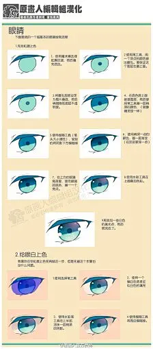 绘画 手绘 教程 动漫 “Qianxi丶【各种眼睛的画法】