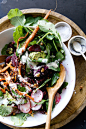 Root Vegetable & Quinoa Salad with Tahini-Maple Vinaigrette