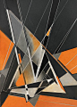 The silent clash of the triangles is a purely abstract linear art work, in which I once more  used the stark contrast of grey and orange colors, clear linework and geometric forms ordered at multiple layers-  the visual scene is dynamic and powerful and c