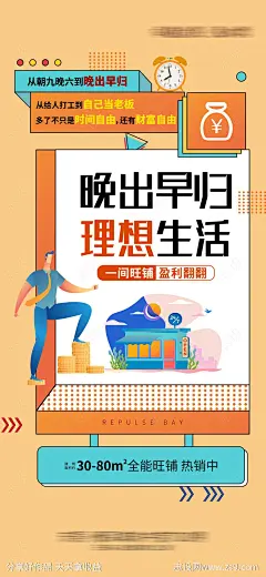 商铺招商海报-源文件-志设网-zs9.com