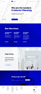 Construction company website design tubik