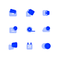 Glassmorphism icons : Glassmorphism iconsWorks by Figma