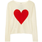 Banjo & Matilda Heart-intarsia cashmere sweater