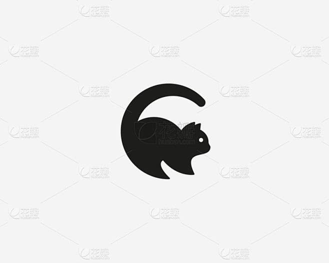 cat logo pet letter ...