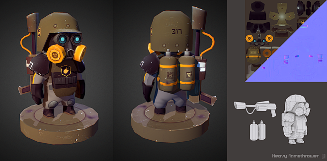 Low poly  military m...