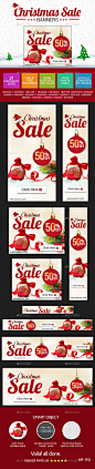 Christmas  Sale Banners - Banners & Ads Web Elements