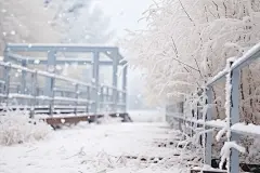 零下冬天图片摄影图