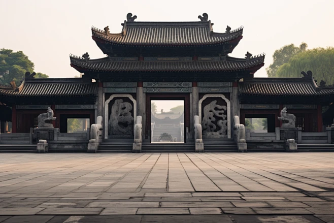 古代建筑四合院大门建筑摄影图-花瓣网
