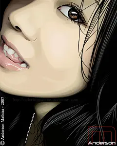 双面佳人，CG美女插画 - 绘画艺术 #采集大赛#