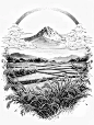 黑白线稿:五常大米 - 小红书
