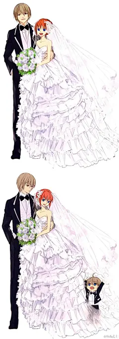 #银魂##冲神#“再这样下去就没人牵我作为新娘的手了”，“那何不让我来牵？”——出自漫画465话，动画280话，日文台词原义（顺便买一送一……）