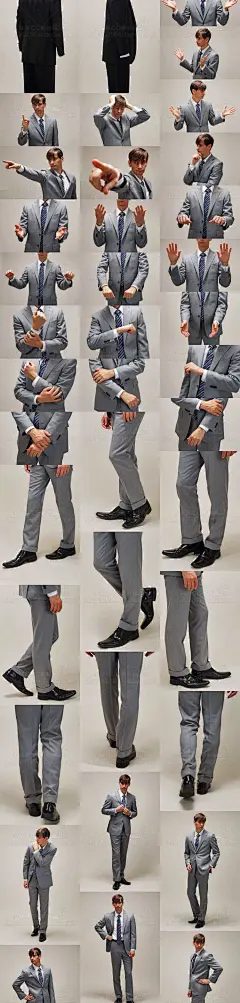 西服装男动态人物速写绘画素材 卡通插画漫画设计 游戏角色设定-淘宝网