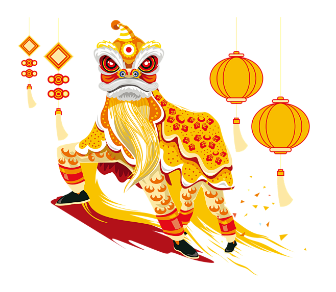 春节新春喜庆元素 png