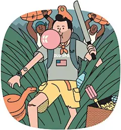 #设计美学# #插画#
来自Mondo Magazine的一组个性十足的扁平风插画，有没有给你提供灵感呢~ ​​​​