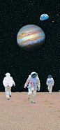 宇航员壁纸_X-星夜 _T2021219  _背景素材
