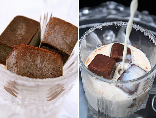 巧克力冰塊香草牛奶   <巧克力冰塊>：...