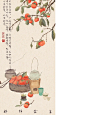 好柿发生|中秋中式国风包装插画
