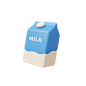 牛奶包 3d 图