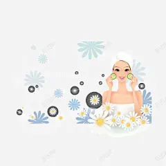 手绘图案时尚女性 美丽 美女 花朵彩色 都市女郎 青春活力 靓丽 元素 免抠png 设计图片 免费下载 页面网页 平面电商 创意素材