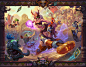 Rastakhan's Rumble, Will Murai : Illustration for the Hearthstone expansion key art "Rastakhan's Rumble". 
Art Direction: Ben Thompson and Jerry Mascho 
© Blizzard Entertainment