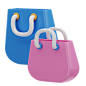 Shopping Bags 3D Illustration