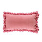 简约儿童房粉色球球毛球腰枕软装板房样板间沙发椅子飘窗床品饰品-淘宝网