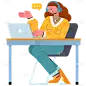 高质量人物插画-女孩
