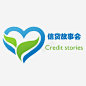 手绘心形和叶子图标 平面电商 创意素材