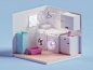 Laundry Room by Mohamed Chahin | Dribbble | Dribbble