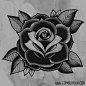 old school traditional rose tattoo...one for each of my girls and wife.