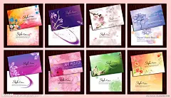 美容美发鲜花名片源文件