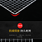 不锈钢烧烤网加粗家庭网片长方形方格铁丝网小号烤肉网烤炉架工具-淘宝网