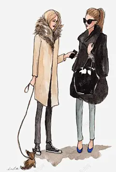 时尚姐妹街拍 页面网页 平面电商 创意素材