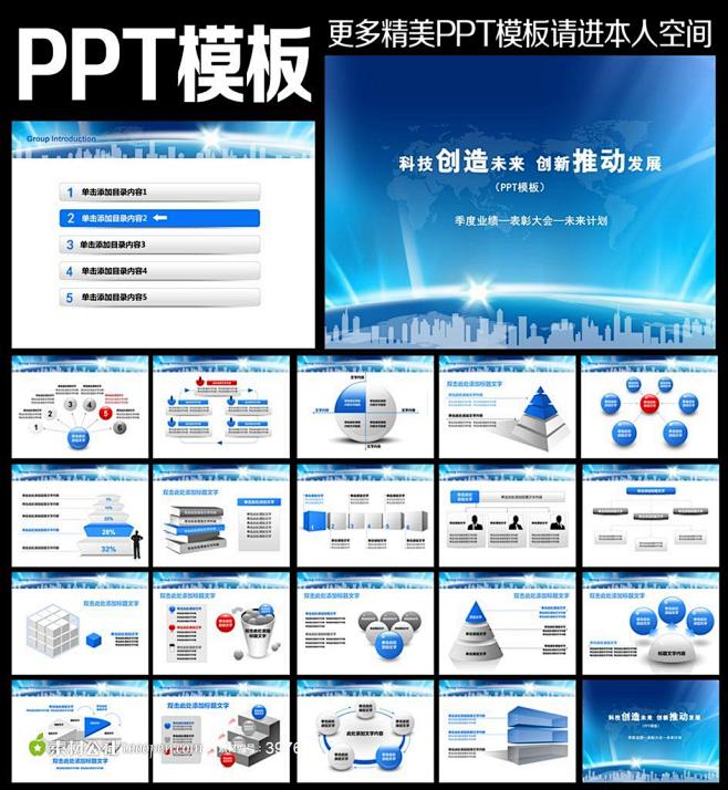 城市工业幻灯片PPT模板