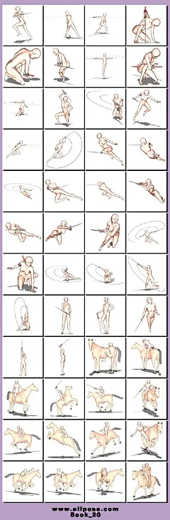 【素材】人体动作参考图..各种姿势_手绘漫画吧_百度贴吧