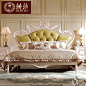 赫莎宫廷法式家具 欧式实木雕花床 卧室公主床双人床婚床 L5 新品