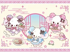 平板壁纸✔你好 谢谢 小笼包 再见 - 小红书