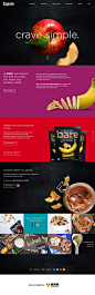 BARESNACKS水果片点心美食网站 #icon# #UI# #app# #主页面# #界面# #icon# 采集@设计工厂