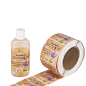 Custom Private Body Wash Lotion Bottle Label Waterproof Roll Adhesive Metallic Gold Sticker Label for Skin Care Bottle pictures & photos