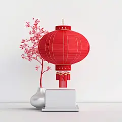 镂空灯笼新年灯笼圆点灯笼素材图片