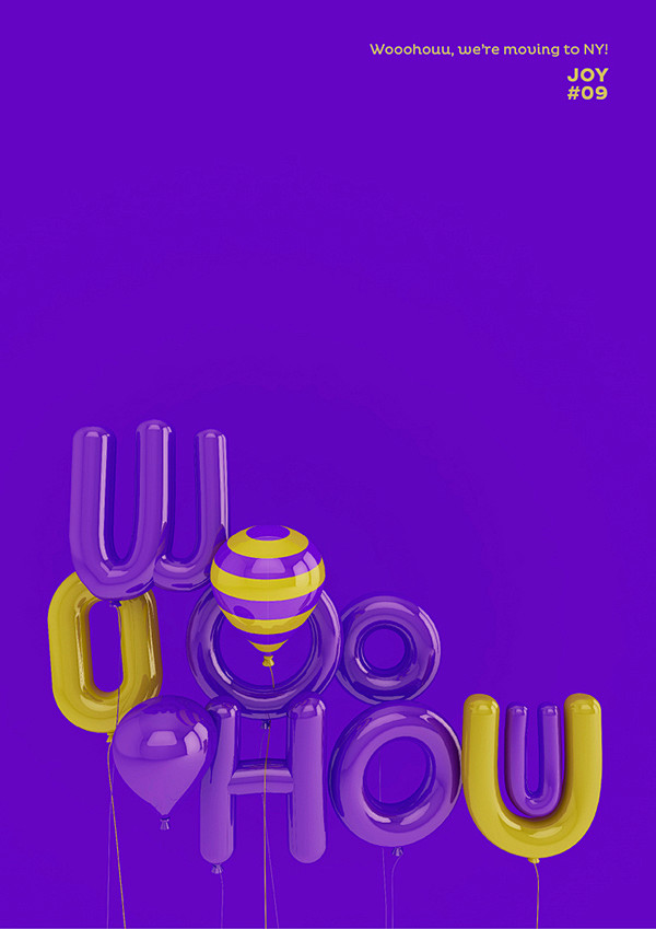 3D Typographic Poste...