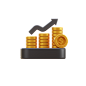 Money Growth 3D Illustration