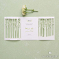 Woodland Pretty Laser Embossed Invitations with Personalization: 